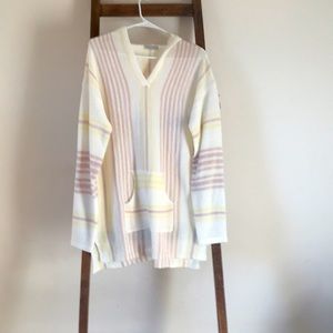 Cool V-neck Hooded Pullover Sweater